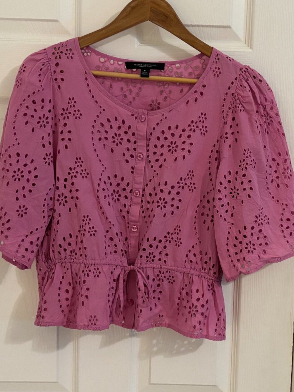 Marc New York Eyelet Top - M